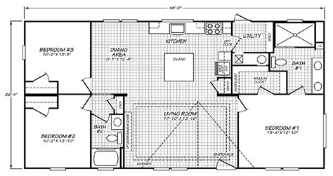 2 Bedroom Double Wide Mobile Home Floor Plans Resnooze