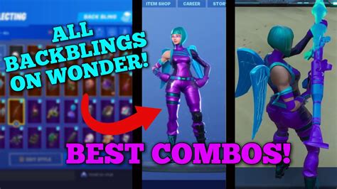 New Fortnite Wonder Skin Best Combos Showcased With All Backblings