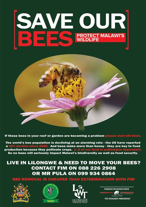 Save Our Bees Campaign Lilongwe Wildlife Trust