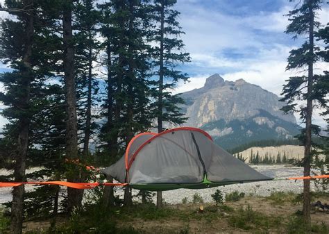 Camping This Summer In The Hammock Tent Just Outside Banff National