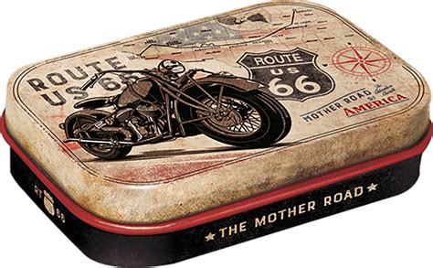 Us Highways Route 66 Mother Road Pill Box 40x60mm 15g