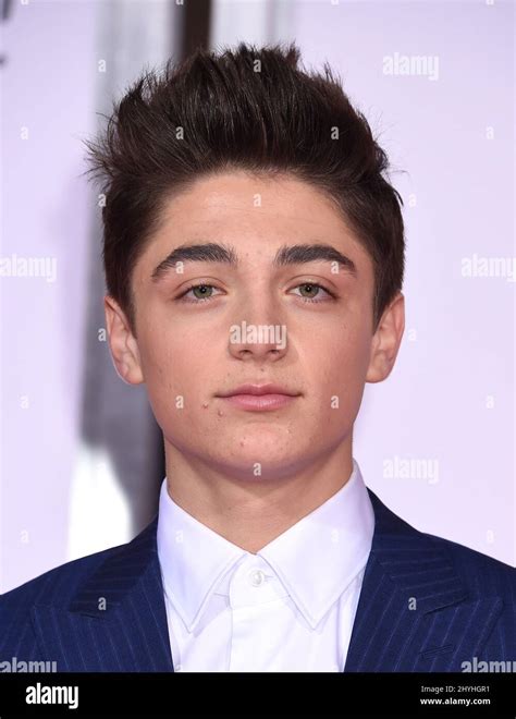 Asher Angel At The Isn T It Romantic World Premiere Held At The Theatre At Ace Hotel Stock