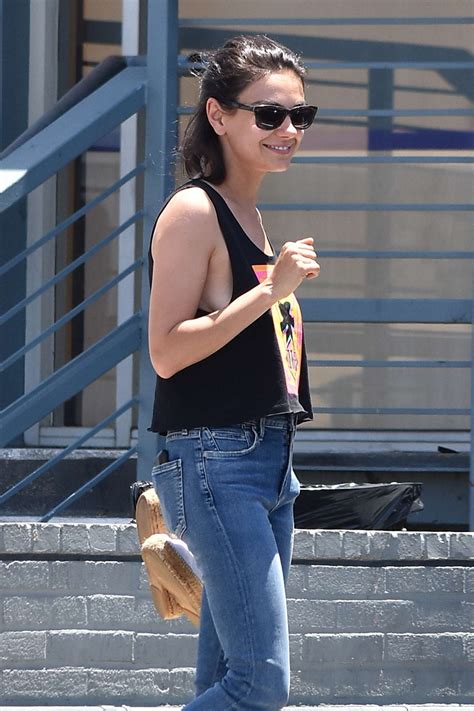 Mila Kunis In Jeans Hits The Nail Salon In Los Angeles Gotceleb