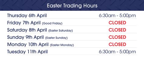 Easter Trading Hours 2023 Tools Rental Allcott Hire
