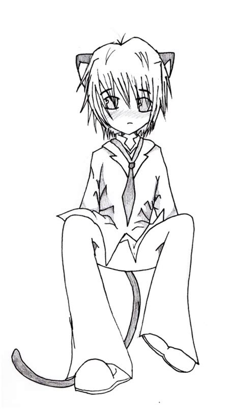 Anime Cat Boy Coloring Pages Anime Cat Coloring Pages At Getcolorings