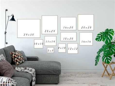 Wall Display Guide Size Comparison Chart Landscape 1 Photoshop