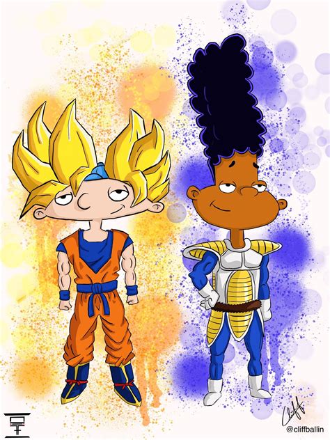 Oc Fanart Hey Arnold And Dragon Ball Z Crossover I Drew A While
