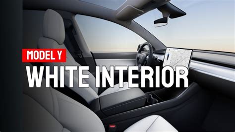 Tesla Model Y White Interior First Look Youtube