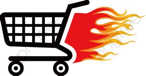 Flame Shopping Cart Icon, Shopping Cart Clipart, Shopping Cart, Flame PNG Transparent Clipart ...