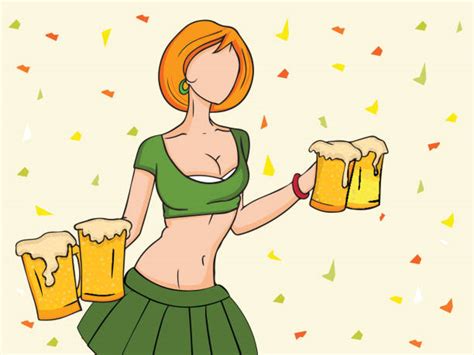 Girls Drinking Beer Illustrations Royalty Free Vector Graphics And Clip