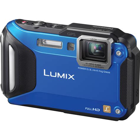 Panasonic Lumix DMC TS6 Digital Camera Blue B H Photo