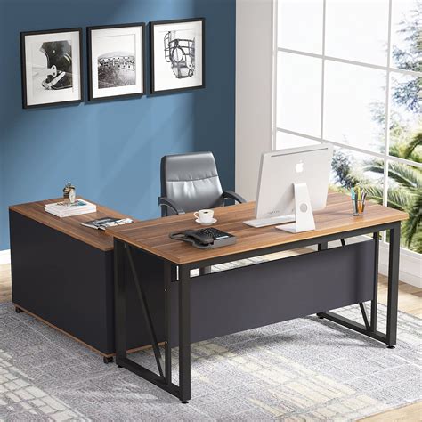 Buy Tribesigns L Shaped Computer Desk Inches Executive Desk And