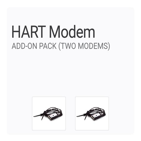 Hart Modem Add On Pack Fieldcomm Group