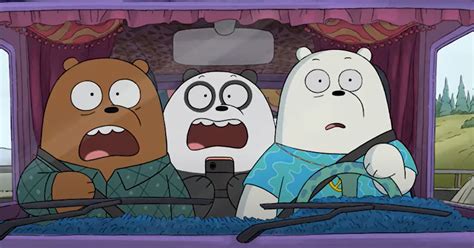 Grizz gets stuck in a tree, a mouse lands on panda's computer and ice bear's new roomba malfunctions. 'We Bare Bears' is making its way to the big (streaming ...