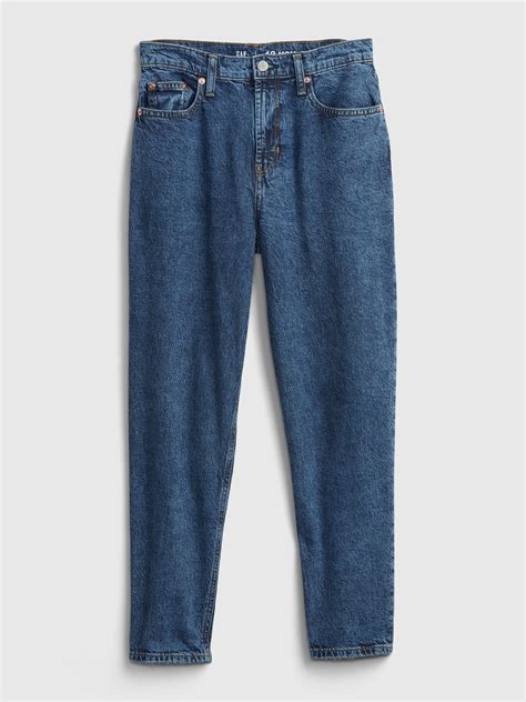 Teen Organic Cotton Sky High Rise Mom Jeans With Washwell™ Gap