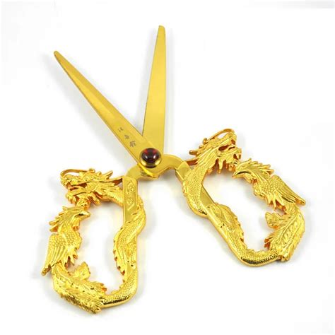 Golden Plated Dragon Patterned Ceremonial Opening Ribbon Cutting