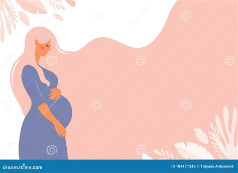Modern Banner About Pregnancy And Motherhood Poster With A Cute
