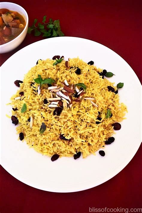 Basmati Pilaf With Dry Fruits Dry Fruit Pulao Bliss Of Cooking