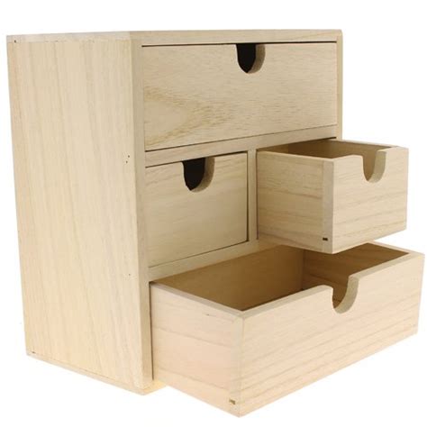 bloc a tiroirs bois accessoires de maison