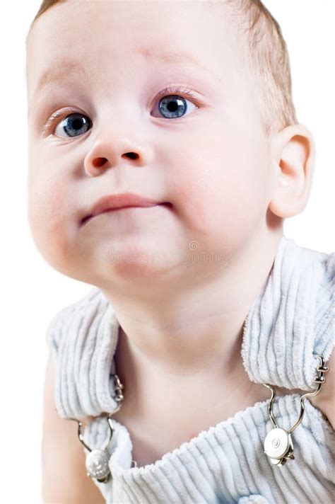 Closeup Portrait Of Adorable Baby Boy Stock Photo Image Of Adorable