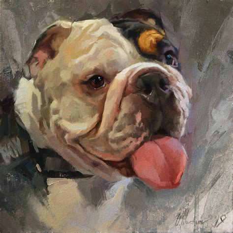 Custom Dog Oil Painting Custom Pet Portraits Custom Dog Etsy