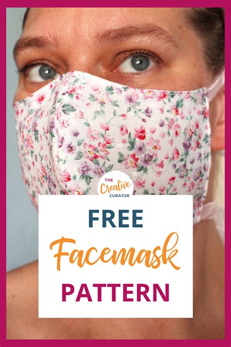 Need A Face Mask Pattern This Contoured Face Mask Pattern Is Free And
