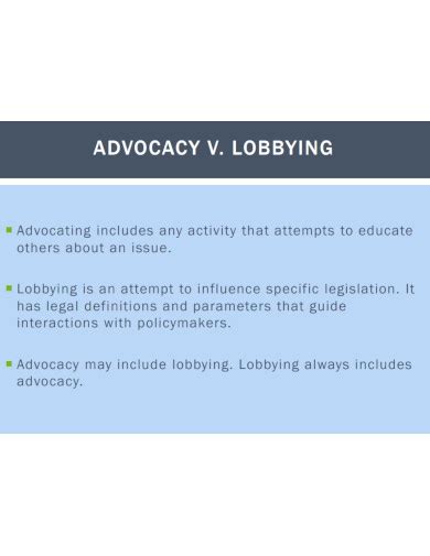 Advocacy Examples How To Set Pdf