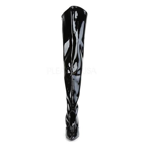 Vanity Thigh Boot With Side Zip With 4 Stiletto Heels Up To Uk Size 13 Sexy Shooz