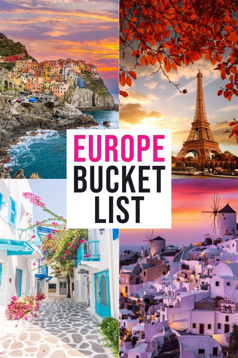 The Best Europe Bucket List Destinations Not To Miss Europe Bucket