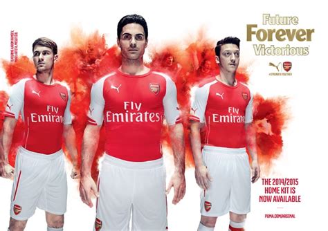 Puma Debuts 2014 15 Arsenal Home And Away Jerseys The Center Circle