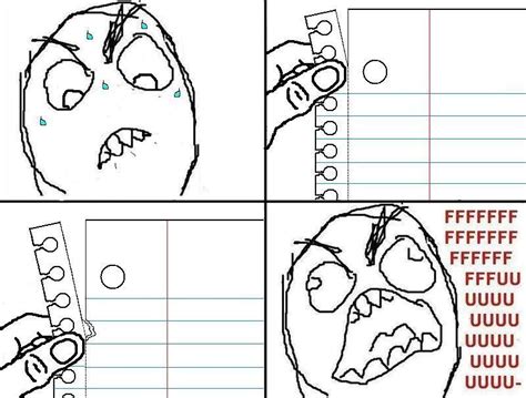 Perforated Pages Rage Guy Fffffuuuuuuuu Know Your Meme