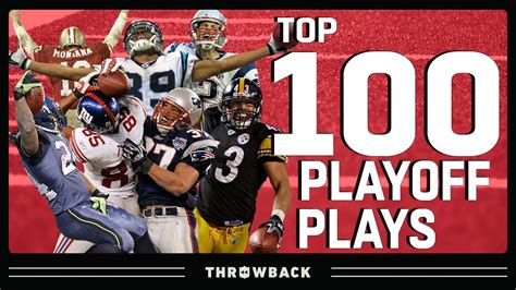 Top 100 Plays In Playoff History Nfl Throwback Win Big Sports