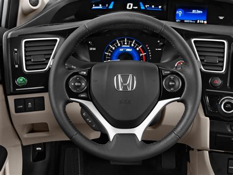 Image 2015 Honda Civic Hybrid 4 Door Sedan L4 Cvt Steering Wheel Size