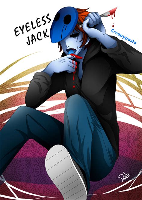 Download Eyeless Jack With Bloody Knife Wallpaper Wallpapers Com