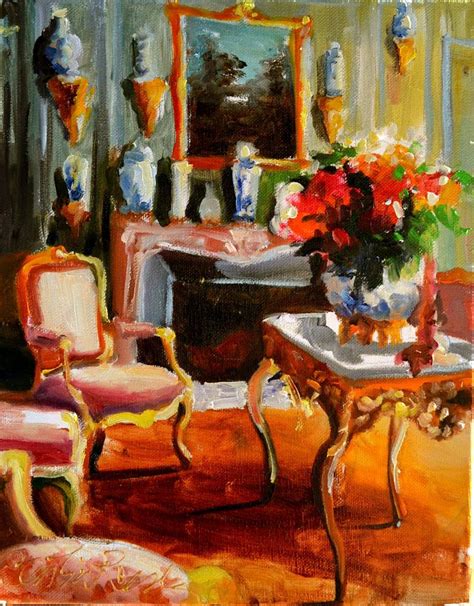 Chateau Interior Painting By Cecilia Rosslee Saatchi Art