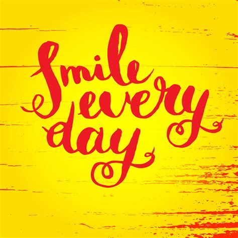 Smile Every Day Inspirational Quote Poster 343076 Vector Art At Vecteezy
