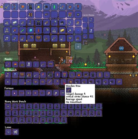 isnt  crafting menu separated  crafting stations terraria