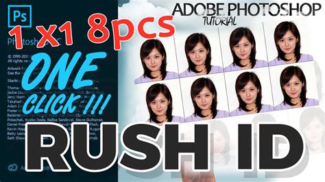 One Click Rush Id Photoshop Tutorial Rush Id 1x1 Action Rush Id