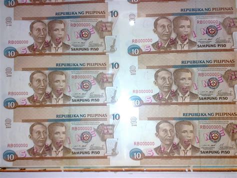 philippine currency collection uncut 10 philippine peso currency bills collection