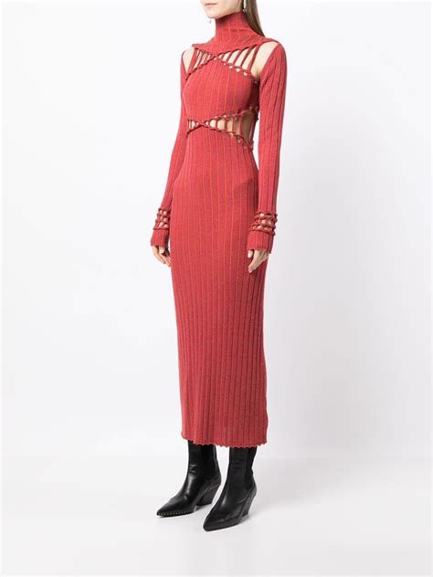 Dion Lee X Braid Reflective Dress Farfetch