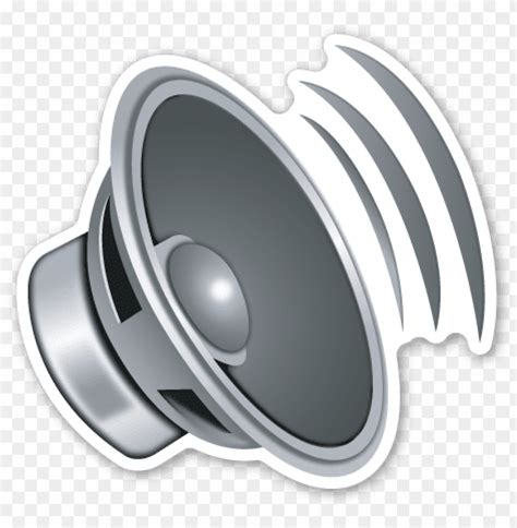 Free Download Hd Png Speaker With Three Sound Waves Sound Emoji Png