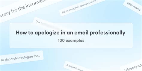 Apology Emails 100 Examples Of How To Apologize In An Email