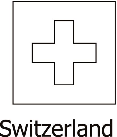 Switzerland Flag coloring page | SuperColoring.com