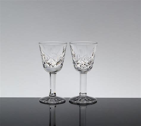 Vintage Waterford Crystal Lismore Cordial Glasses Liqueur Etsy