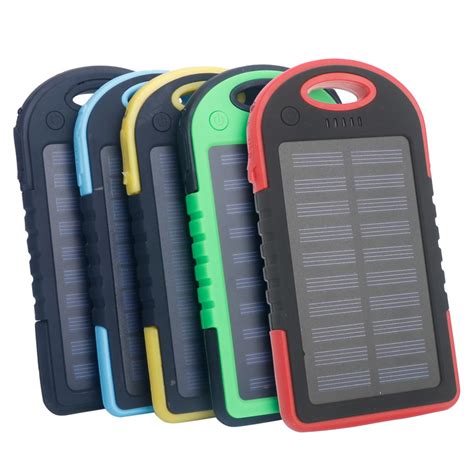 5000 Mah Portable Solar Power Bank And Charger For Cell Phone Tablet