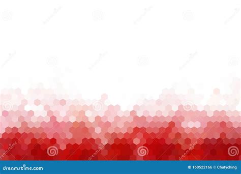 Fondo Abstracto Hexagonal Rojo Degradado Con Espacio De Copia Stock De