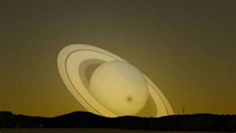 What Would It Look Like If Saturn Approached The Earth Iflscience