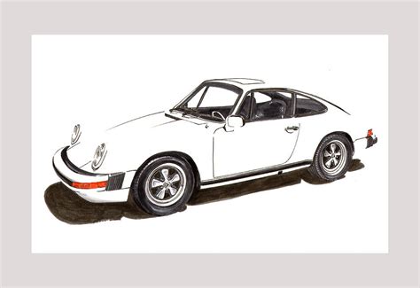 Porsche Line Drawing At Explore Collection Of