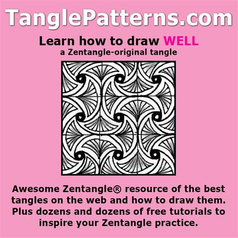 > template to trace the pattern layout over it. Pin on Tangle Patterns - Zentangle®-originals ("Official" Tangles)