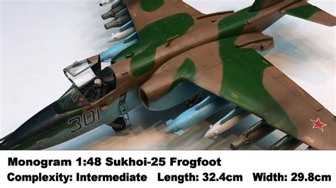 Monogram 148 Sukhoi 25 Frogfoot Review Completed Youtube